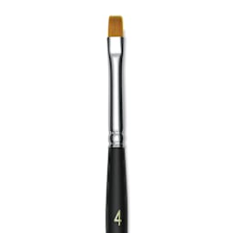 Blick Masterstroke Golden Taklon Brush - Chisel Blender, Short Handle, Size 4 (close-up)