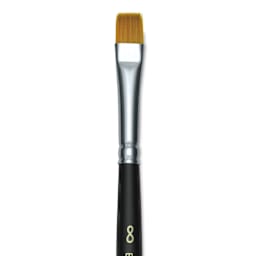 Blick Masterstroke Golden Taklon Brush - Chisel Blender, Short Handle, Size 8 (close-up)