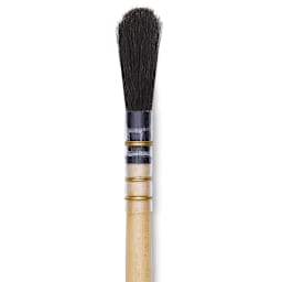 Da Vinci Black Goat Brush - Quill Mop, Short Handle, Size 2 close up