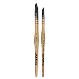 Da Vinci Petit Gris Pur Blue Squirrel Brush - 5427 Quill, Set of 2