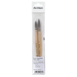 Da Vinci Petit Gris Pur Blue Squirrel Brush - 5427 Quill, Set of 2, inside of the packaging