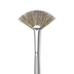 Dynasty Faux Squirrel Brush - Fan, Short Handle, Size 4