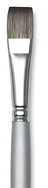 Dynasty Faux Squirrel Brushes - Closeup of tip of Flat Brush