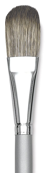 Dynasty Faux Squirrel Brushes - Closeup of tip of Oval Wash Brush