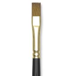 Silver Brush Renaissance Red Sable Brush - Bright, Short Handle, Size 8 close up