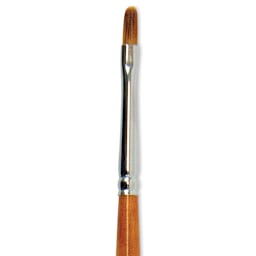 Silver Brush Golden Natural Brush - Filbert, Short Handle, Size 2 close up