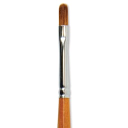 Silver Brush Golden Natural Brush - Filbert, Short Handle, Size 4 close up