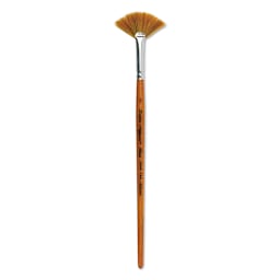 Silver Brush Golden Natural Brush - Fan, Short Handle, Size 2