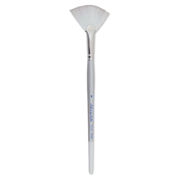 Silver Brush Silverwhite Synthetic Brush - Fan, Short Handle, Size 6