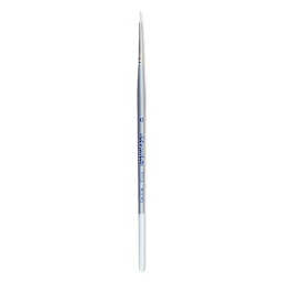 Silver Brush Silverwhite Synthetic Brush - Round, Short Handle, Size 0