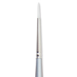 Silver Brush Silverwhite Synthetic Brush - Round, Short Handle, Size 2 close up