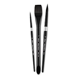Silver Brush Black Velvet Watercolor Brush Set - Basics, Set of 3