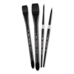 Silver Brush Black Velvet Watercolor Brush Set - Pro, Set of 4