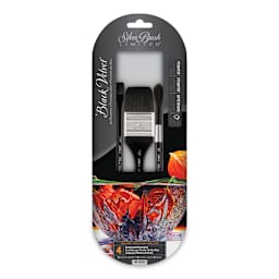 Silver Brush Black Velvet Watercolor Brush Set - Plein Air, Set of 3 (front of package)