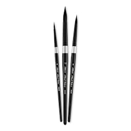 Silver Brush Black Velvet Watercolor Brush Set - Susan Louise Moyer Set, Set of 3