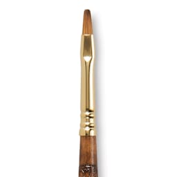 Escoda Reserva Kolinsky-Tajmyr Sable Brush - Bright, Short Handle, Size 4 (close-up)