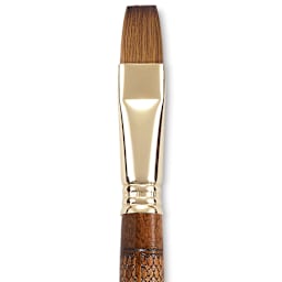 Escoda Reserva Kolinsky-Tajmyr Sable Brush - Bright, Short Handle, Size 16 (close-up)