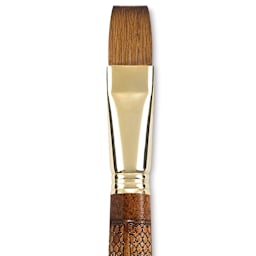Escoda Reserva Kolinsky-Tajmyr Sable Brush - Bright, Short Handle, Size 18 (close-up)