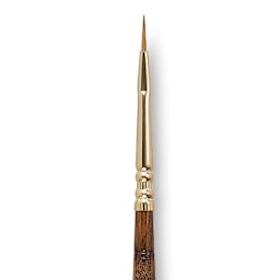 Escoda Reserva Kolinsky-Tajmyr Sable Brush - Filbert, Short Handle, Size 0 (close-up)