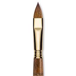 Escoda Reserva Kolinsky-Tajmyr Sable Brush - Filbert, Short Handle, Size 14 (close-up)