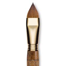 Escoda Reserva Kolinsky-Tajmyr Sable Brush - Filbert, Short Handle, Size 20 (close-up)