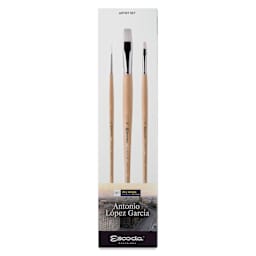 Escoda Signature Brush Set - Antonio Lopez Garcia, front of the packaging