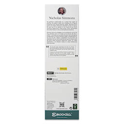 Escoda Signature Brush Set 1 - Nicholas Simmons, back of the packaging