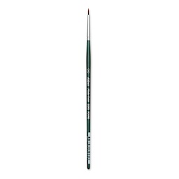 Silver Brush Ruby Satin Synthetic Brush - Round, Size 2/0, Short Handle