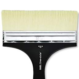 Liquitex Freestyle Brush - Broad Flat, Short Handle, 8", close-up