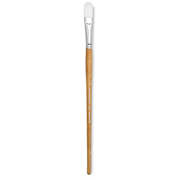 Grumbacher Bristlette Brush - Filbert, Long Handle, Size 8