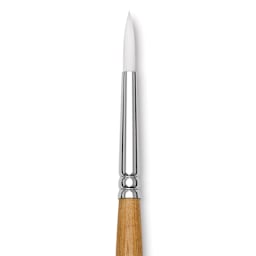 Grumbacher Bristlette Brush - Round, Long Handle, Size 2 close up