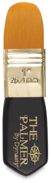 Dynasty Palmer Brush - 1" Filbert brush shown upright