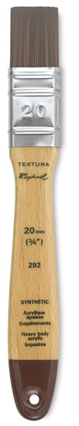 Raphaël Textura Mixed Media Flat Brushes - 3/4" wide Flat Brush upright
