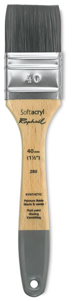 Raphaël Softacryl Mixed Media Flat Brushes - Single brush upright
