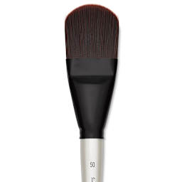 Simply Simmons XL Stiff Synthetic Brush - Filbert, Size 50 close up