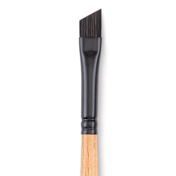 Princeton Catalyst Polytip Brush - Angle Shader, Size 1/4", Short Handle close up