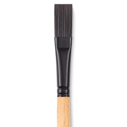 Princeton Catalyst Polytip Brush - Flat, Size 6, Short Handle close up