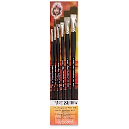 Silver Brush Art Sherpa Synthetic Beginner Brushes - Set of 6