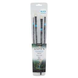 Princeton Aspen Series 6500 Synthetic Brushes - Blick Exclusive set shown in package