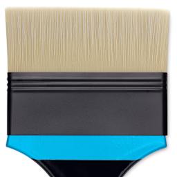 Princeton Aspen Series 6500 Synthetic Brush - Flat Mottler, Size 4", close-up