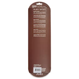 Silver Brush Ruby Satin Synthetic Brushes - BLICK Exclusive, Long Handle, Set of 5, back of pack