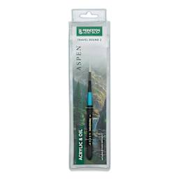 Princeton Aspen Series 6500 Synthetic Travel Brush - Round, Size 2 front of package