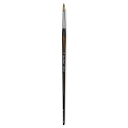 Silver Brush Monza Synthetic Mongoose Artist Brush - Long Handle, Round, Size 10