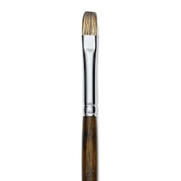 Silver Brush Monza Synthetic Mongoose Artist Brush - Long Handle, Bright, Size 6 (close up)
