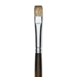 Silver Brush Monza Synthetic Mongoose Artist Brush - Long Handle, Bright, Size 8 (close up)