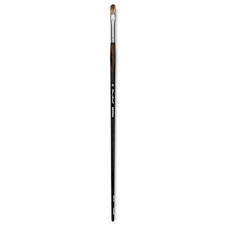 Silver Brush Monza Synthetic Mongoose Artist Brush - Long Handle, Filbert, Size 6