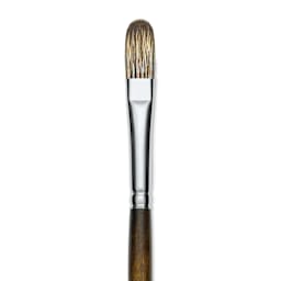 Silver Brush Monza Synthetic Mongoose Artist Brush - Long Handle, Filbert, Size 10 (close up)