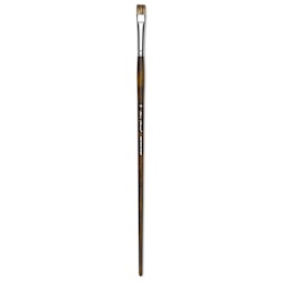 Silver Brush Monza Synthetic Mongoose Artist Brush - Long Handle, Short Bright, Size 10