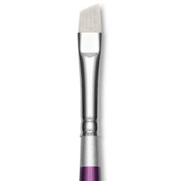 Silver Brush Silver Silk 88 Synthetic Brush - Short Handle, Angle, Size 1/4", close-up