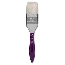 Silver Brush Silver Silk 88 Synthetic Brush - Short Handle, Wide Wash, Size 1-1/2"